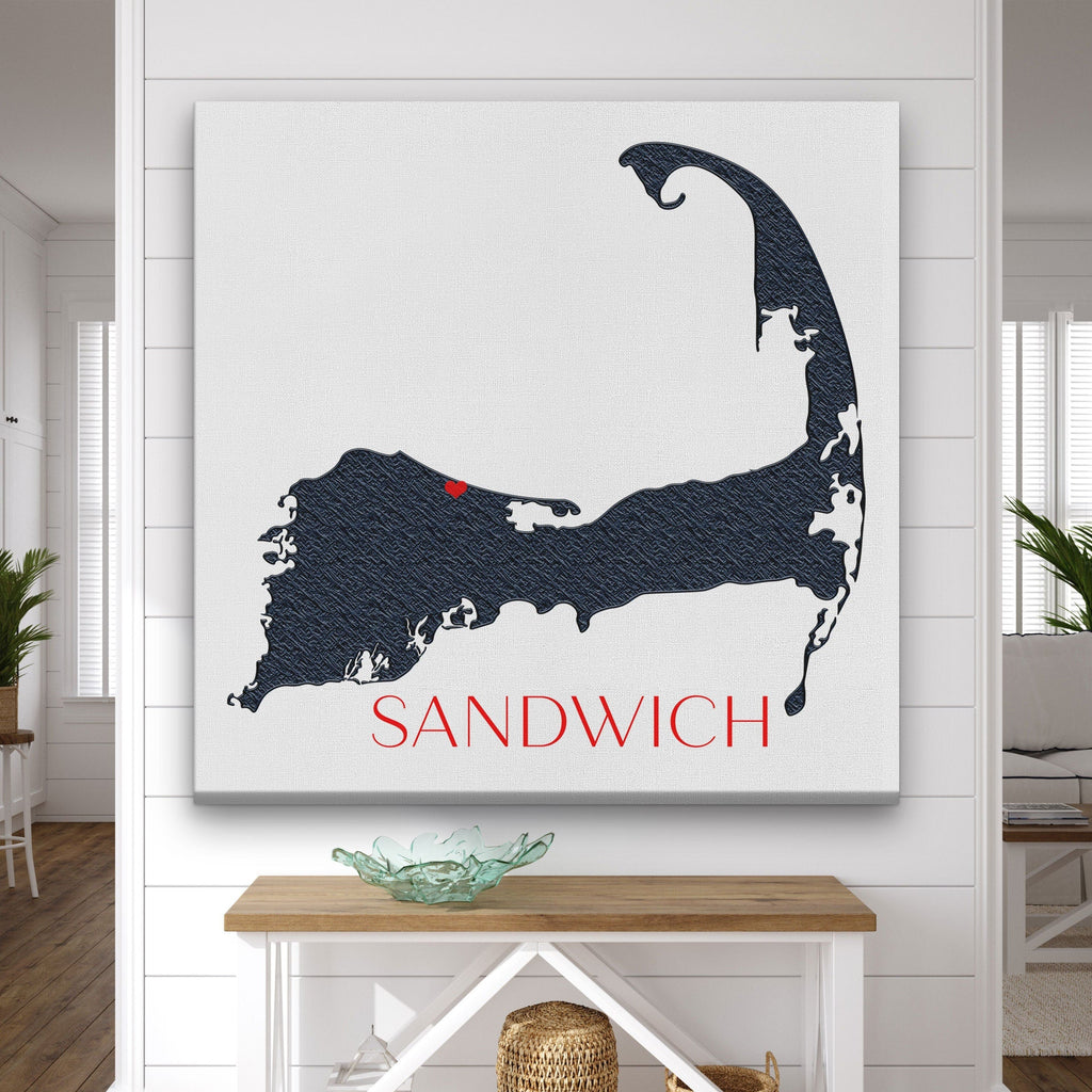 Cape Cod Canvas Customizable Silhouette Wall Decor