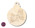 Unfinished Wood Etched Butterfly Flower Ornament Shape | JGrondz | Paint By Line Crafts | up to 30" DIY