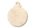 Unfinished Wood Etched Mosaic Hummingbird Ornament Shape | Paint By Line Crafts | up to 30" DIY
