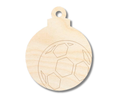 Unfinished Wood Etched Soccer Ornament Shape | Paint By Line Crafts | up to 30" DIY