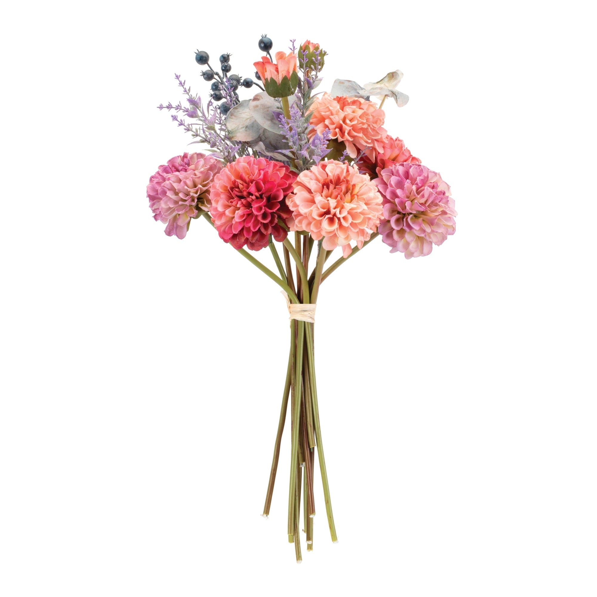 Set of 2 Mixed Zinnia Floral Bouquet