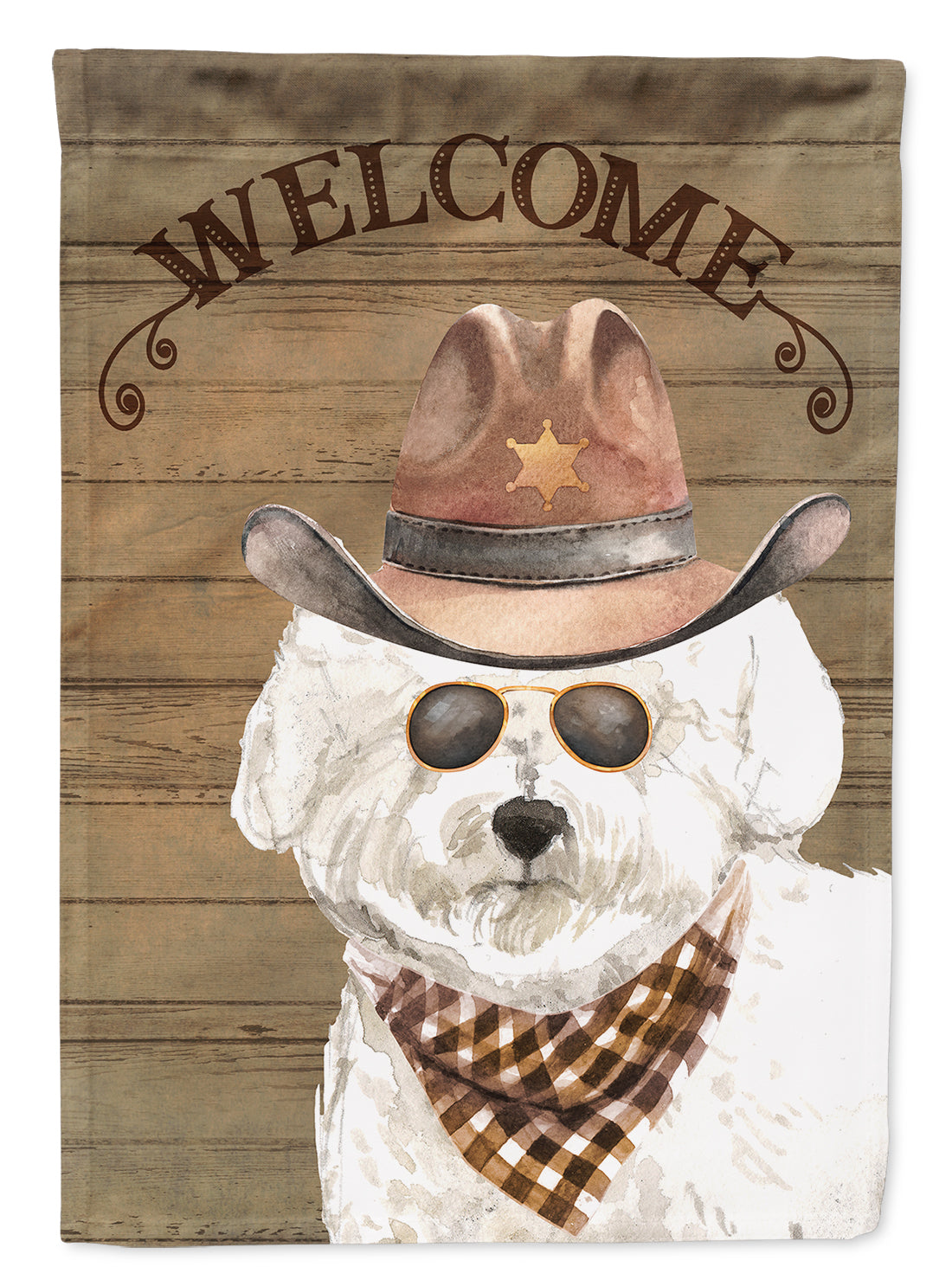 Bichon Fris� #2 Country Dog Garden Flag Mailbox Decorative Yard Banner Outside Patio Artwork for Flower Beds, Garden Size, Multicolor