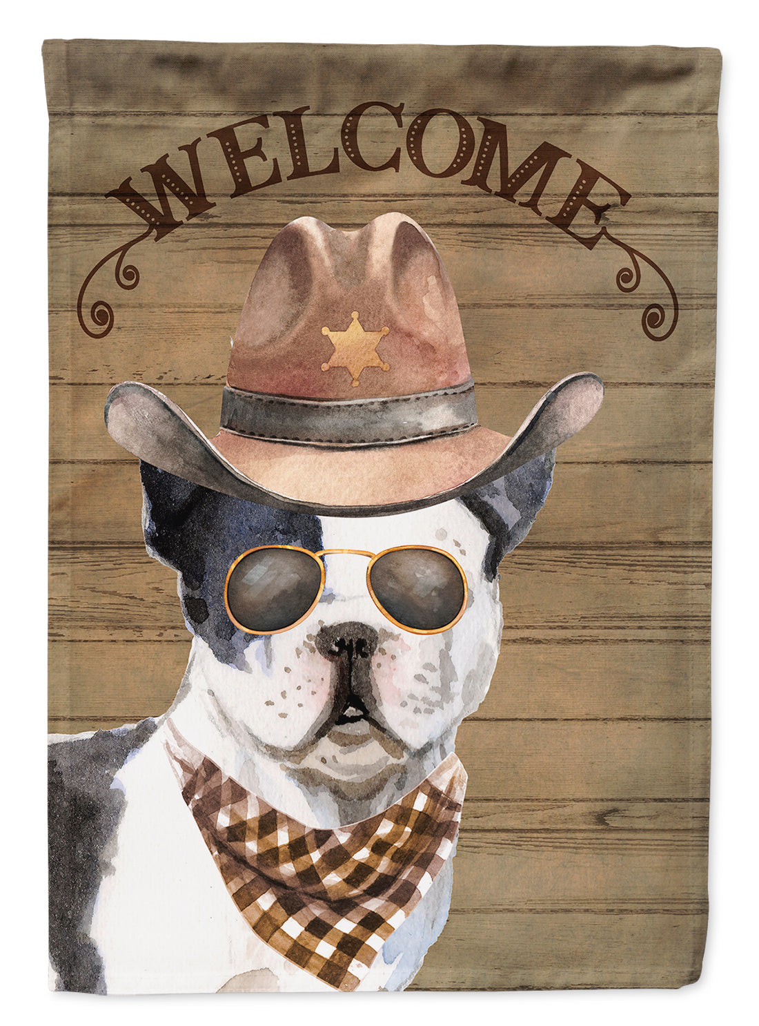 French Bulldog Country Dog Garden Flag Mailbox Decorative Yard Banner Outside Patio Artwork for Flower Beds, Garden Size, Multicolor