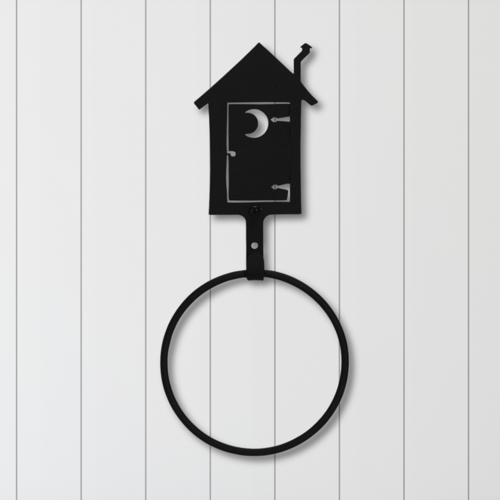 Rustic Outhouse Towel Ring
