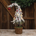 Small Curly Christmas Tree with LED Lights