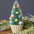 Spring or Christmas Teal Bottle Brush Tree