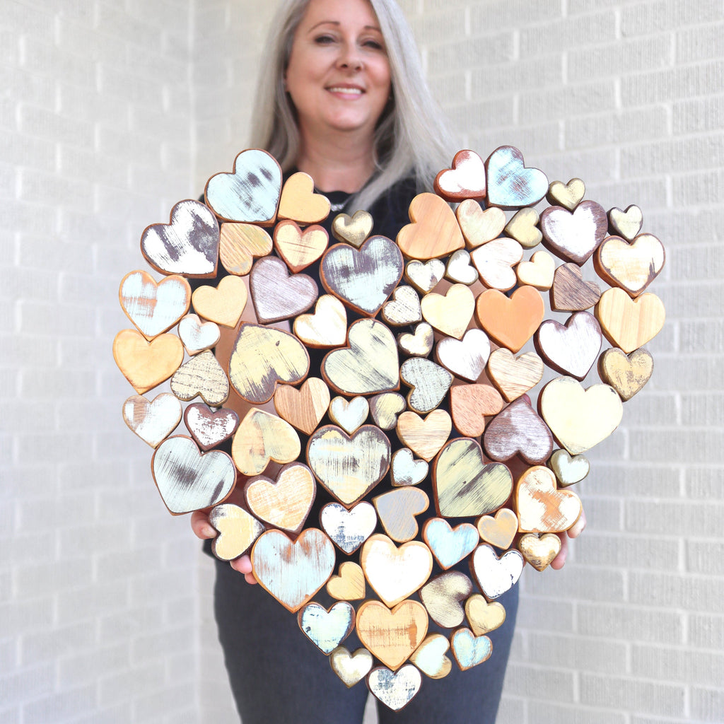 Heart of Hearts Wood Art