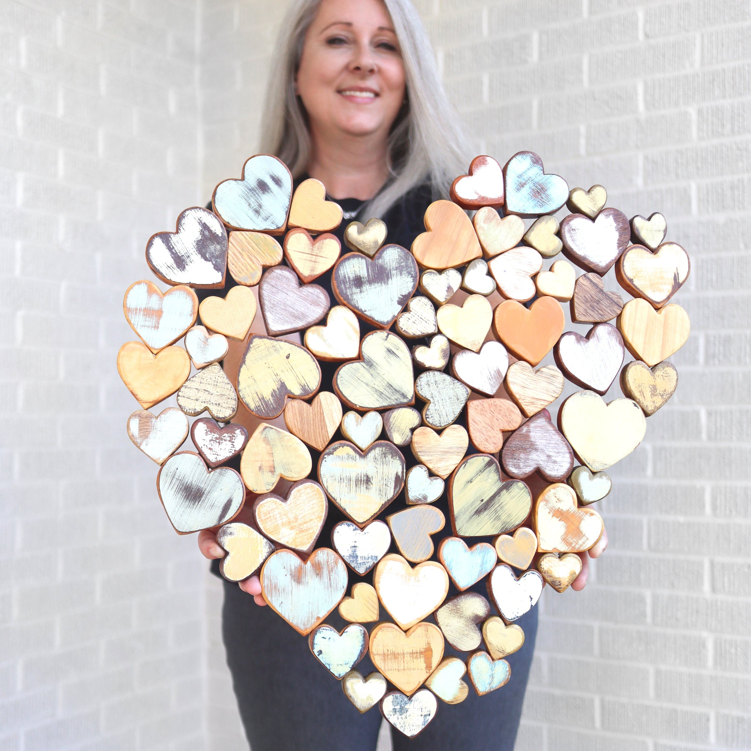 Heart of Hearts Wood Art