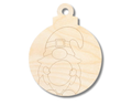 Unfinished Wood Etched Gnome Holding Egg Ornament Shape | Paint By Line Crafts | up to 30" DIY
