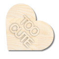 NEW Unfinished Wood Layered Conversation Heart Shelf Sitter | 6" Wide| 1/2" and 1/4" Wood | Wood Craft DIY