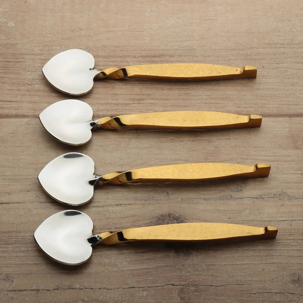 TWISTED URBAN HEART SPOON 4 PC. SET