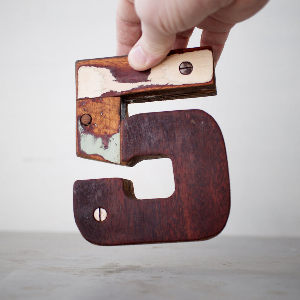 Reclaimed Wooden Letters