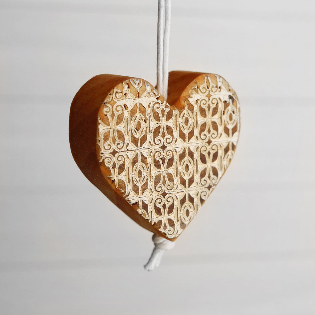Engraved Heart Ornaments