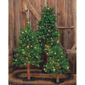 Set of 3 Pre-Lit Alpine Trees (2ft, 3ft, 4ft)