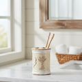 Farmhouse Ceramic Toothbrush Holder