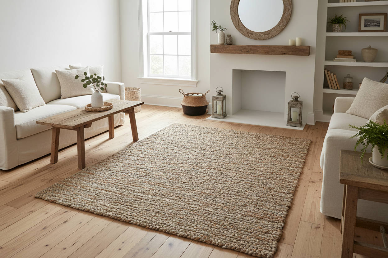 Farmhouse Woven Jute Rug