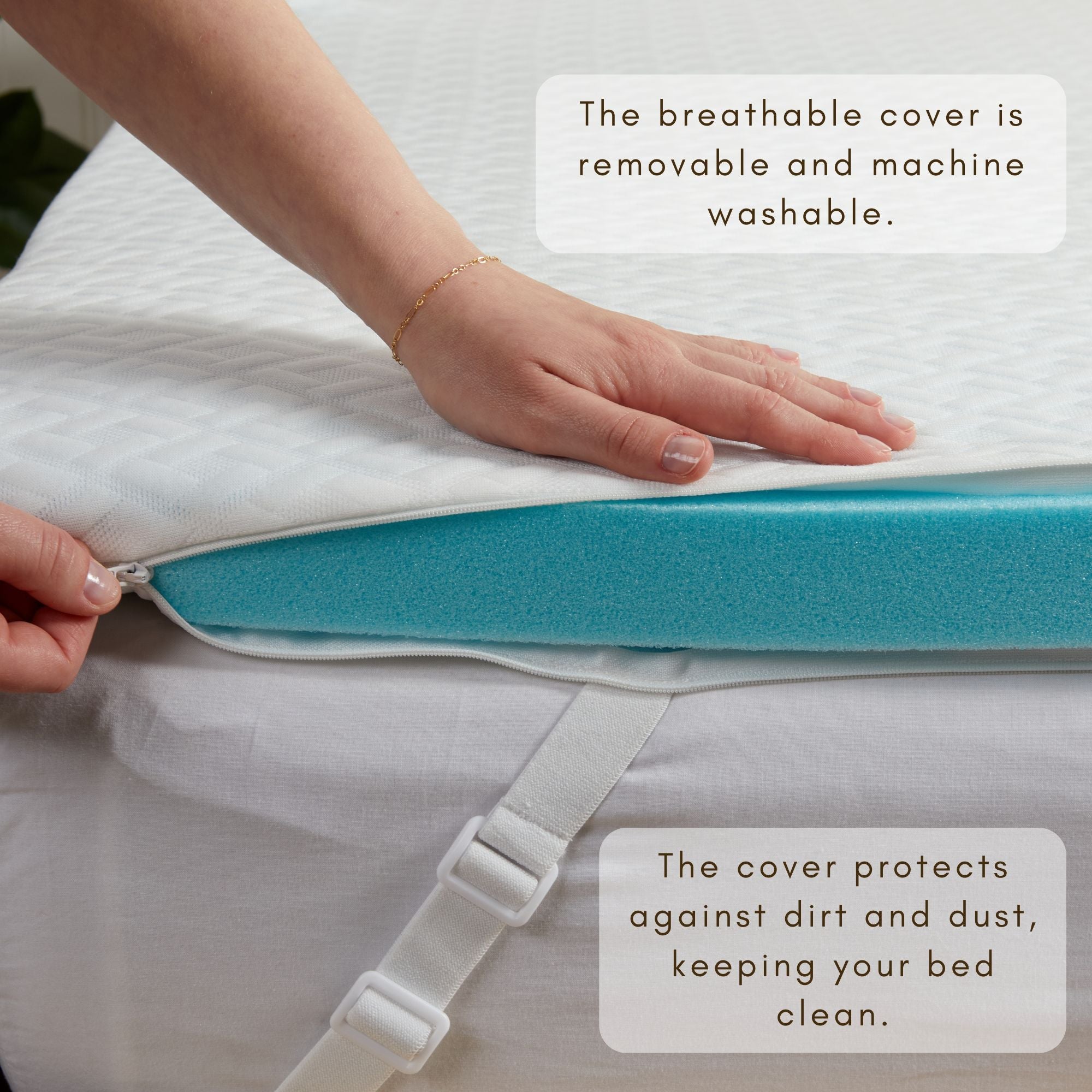 2-Inch Gel Memory Foam Mattress Topper