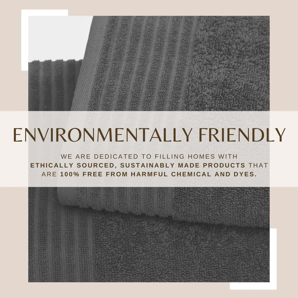 4 Pack Cotton Bath Towels - Kasper Collection