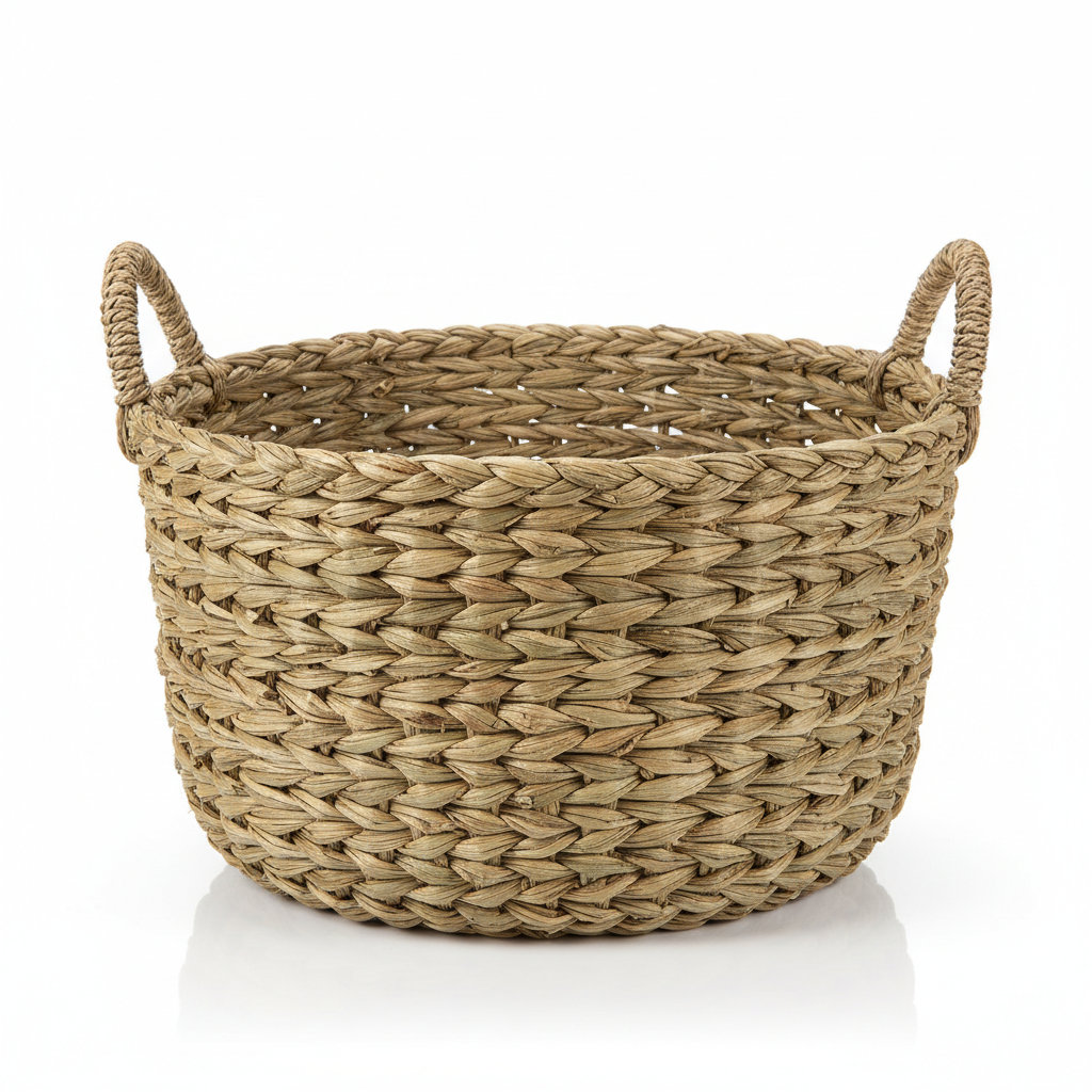 Farmhouse large seagrass basket product shot
