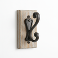 Farmhouse rustic towel hook product shot