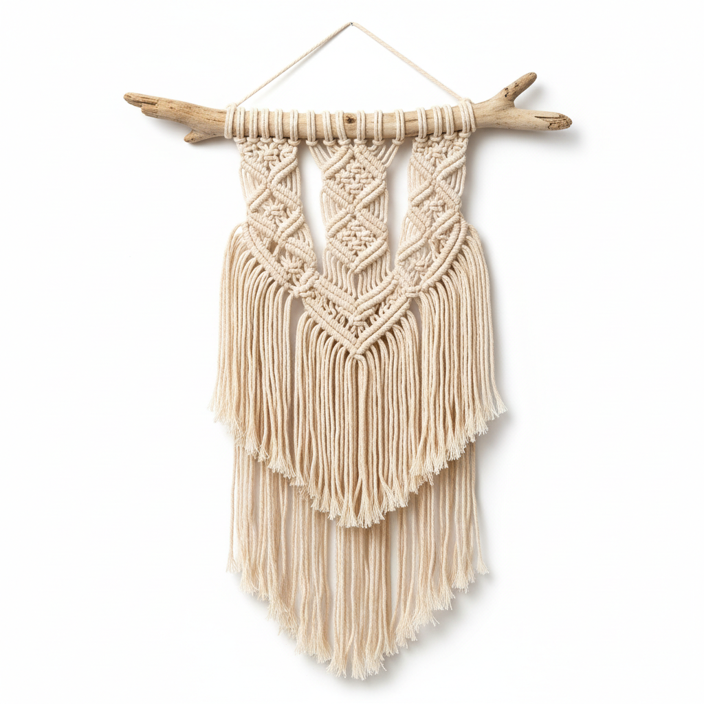 Farmhouse Macramé Wall Hanging full product shot