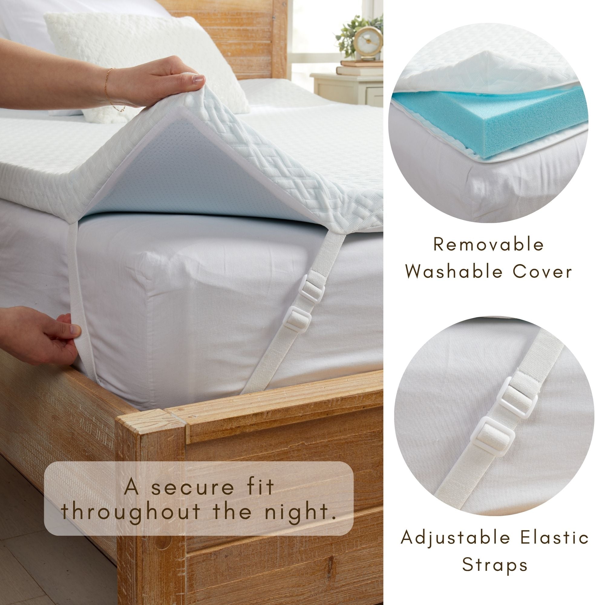 2-Inch Gel Memory Foam Mattress Topper